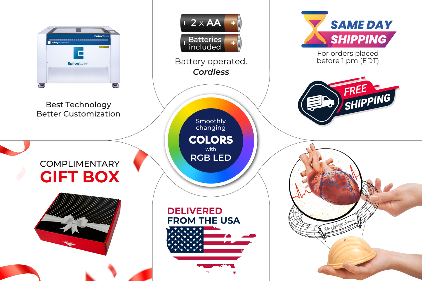 Illuminate Passion with the 3D Heart Organ Lamp