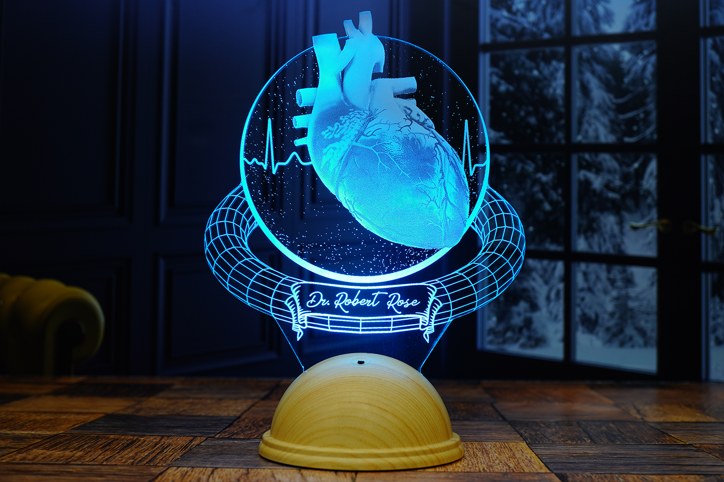 Illuminate Passion with the 3D Heart Organ Lamp