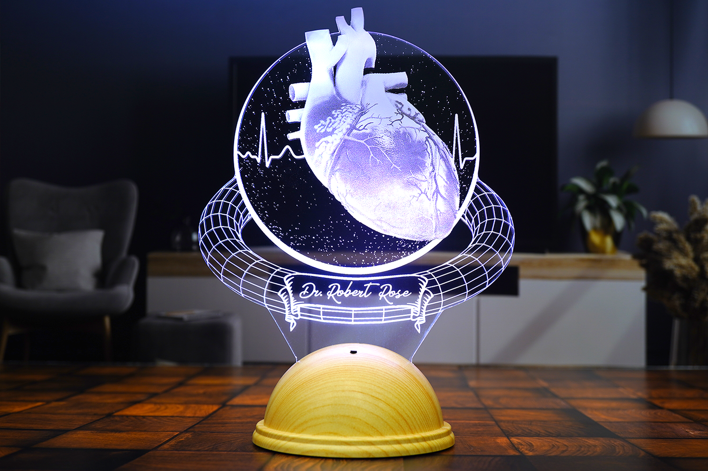 Illuminate Passion with the 3D Heart Organ Lamp