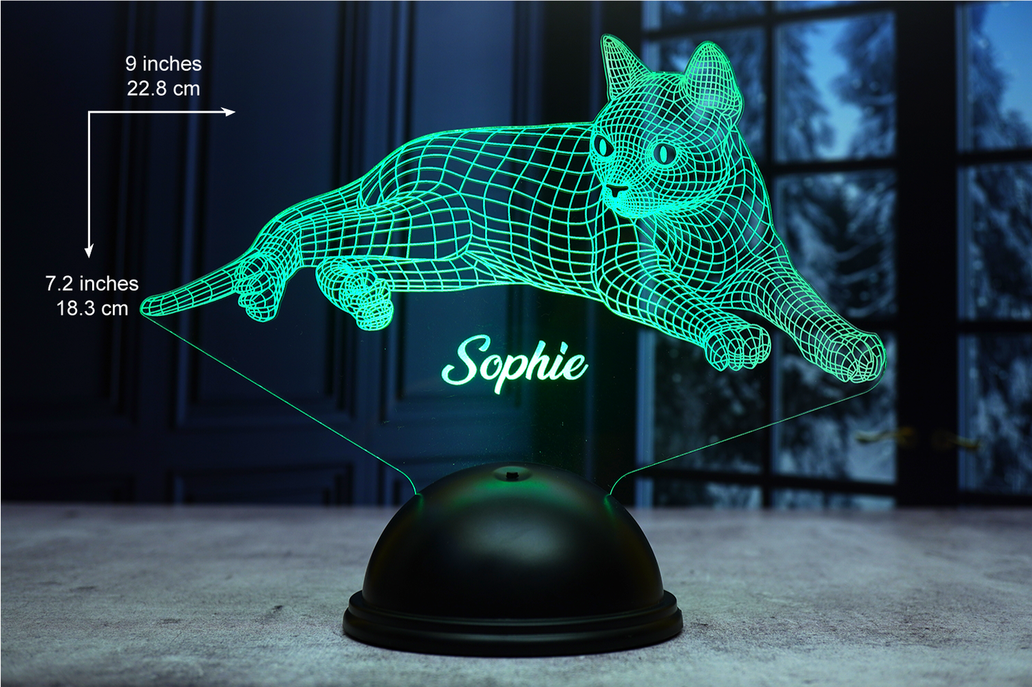 Cat Personalized 3D Led Lamp
