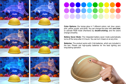 Cat Personalized 3D Led Lamp