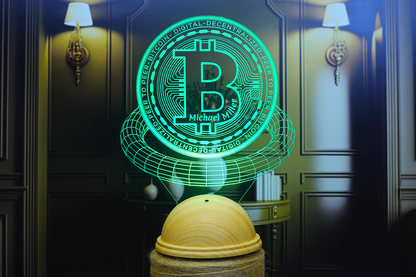 Crypto themed 3D Led Lamp