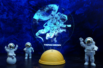 Astronaut Personalized 3D LED Lamp