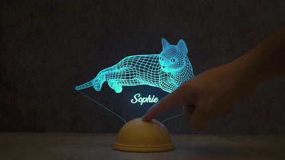 Cat Personalized 3D Led Lamp