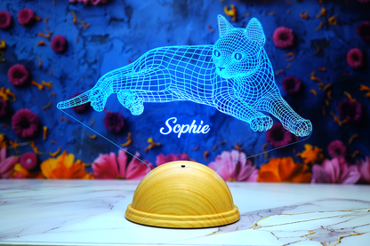Cat Personalized 3D Led Lamp
